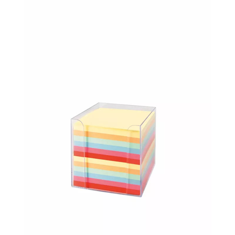 Folia notesboks inkl. 700 notesblade, transparent, farvet sortiment