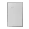 herlitz magnettavle 60 x 80 cm, hvidlakeret stål, ramme af sølvfarvet træ
