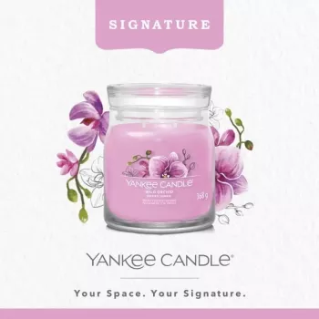 Yankee Candle Wild Orchid lys, mellem