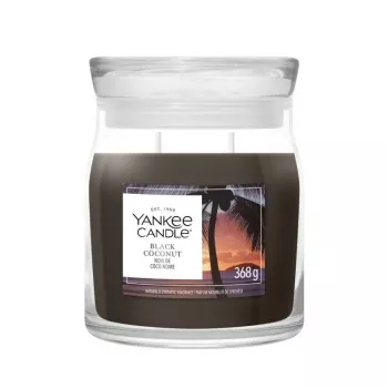 Yankee Candle Black Coconut stearinlys, mellem