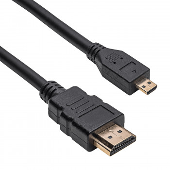 Akyga AK-HD-15R HDMI-til-Micro-HDMI-kabel v1.4, 1,5 m, sort