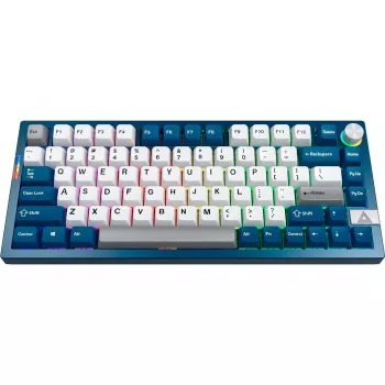 Montech MK PRO 75 tastatur, DE-layout, Gateron G Pro 3.0 Yellow, blå/hvid