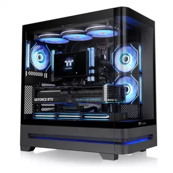 Thermaltake Arcus 290 TG ARGB Midi Tower-kabinet, sort, hærdet glas