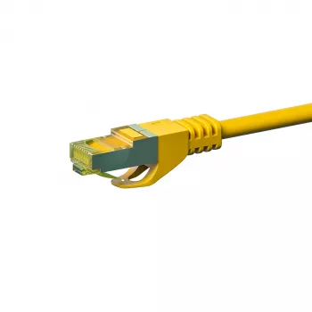 DSIT DC-77-005 CAT7 S/FTP (PiMF) RJ45-netværkskabel, 0,5 m, gul