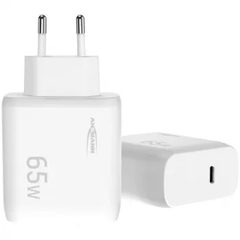 Ansmann Home Charger HC165PD USB-lader, 1x USB-C, PPS, PD, Quick Charge, 65 W, hvid