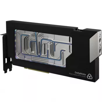 Thermal Grizzly DeltaMate GPU-vandkøler til ROG Astral RTX 5090, sort/sølv