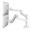 Ergotron LX Pro monitor mount kit (dual articulating arm), modular, for 2 LCD displays, flat C-clamp, white, up to 24"