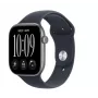 Apple Watch Series 12 GPS-smartwatch, 46 mm, aluminiumskasse i Space Grey, sportrem i marineblå M/L