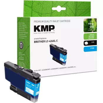 KMP Printerpatron kompatibel med Brother LC426XLC, cyan, 1550,4003