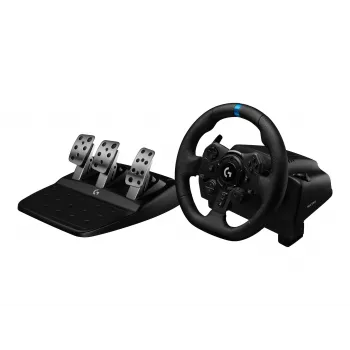 Logitech G923 racing wheel with pedals for PC, black