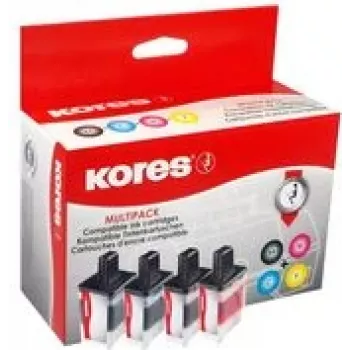 Kores G1537KIT blækmultipack til Brother LC-3219XL, sort + cyan + magenta + gul