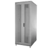 IT-BUDGET 19-tommers netværksskab SRK 90ITB19SRK4268DTGN, 42 HE, 600x800 mm, perforerede dobbeltdøre for og bag, flatpack, lysegrå