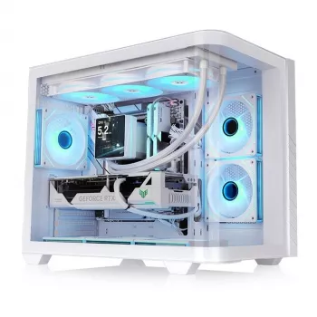 Vision 330 CR TG ARGB CA-11V-00M6WN-00 midi-tower PC-kabinet, hærdet glas, hvid