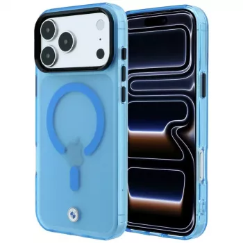 BMW Sign Frosted IML & Metal Logo MagSafe-smartphonecover til iPhone 18 Pro / 17 Pro, blå