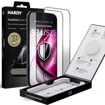 3mk DeepBlack antirefleksglas skærmbeskyttelse til Samsung Galaxy S24/S25