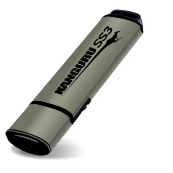 Kanguru SS3 KF3WP-128G USB 3.0-stik, 128 GB, med fysisk skrivebeskyttelse