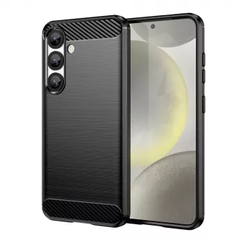 iLike Carbon Case fleksibelt silikonecover til Xiaomi Poco F7 Pro, sort