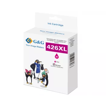 G&G blækpatron kompatibel med Brother 426XL LC-426XLM, magenta, 5000 sider