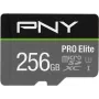 PNY PRO Elite P-SDU256V31100PRO-GE microSDXC-hukommelseskort, 256 GB, UHS-I U3, A1, V30, med SD-adapter