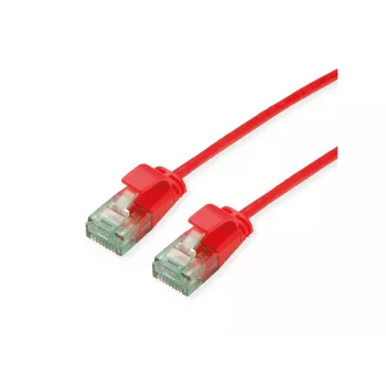 Roline UTP Cat6A slim-patchkabel 21.45.3412, 0,5 m, rød