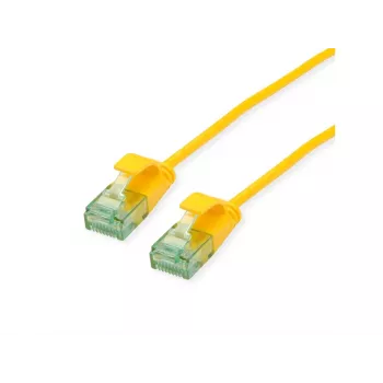 Roline UTP Cat6A slim-patchkabel 21.45.3422, 0,5 m, gul