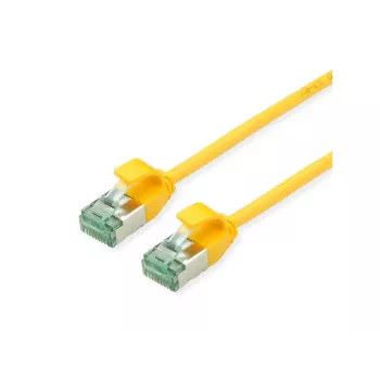 ROLINE 21.45.3321 U/FTP Cat.6A (klasse EA) SLIM-patchkabel, gul, 0,3 m