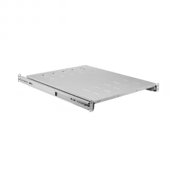 EFB Elektronik 691651NAGR.68 19 inch 1HE hylde, udtrækkelig, monteringsdybde 378–612 mm, 30 kg, RAL 7035