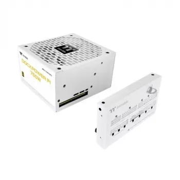 Thermaltake Dockpower FI 750W PC-strømforsyning, 80 PLUS Gold, modulær, hvid