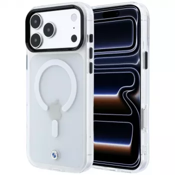 BMW Sign Frosted IML & Metal Logo MagSafe-cover til iPhone 18 Pro Max / 17 Pro Max, transparent