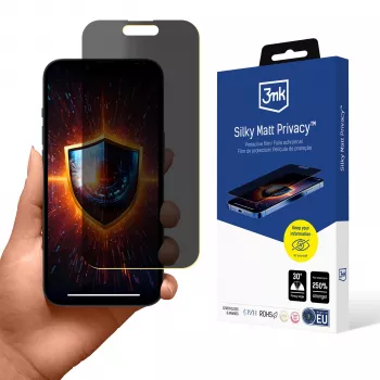 3mk Silky Matt Privacy-skærmbeskyttelse til Apple iPhone 15