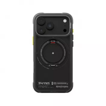Skinarma Atlas-cover til iPhone 18 Pro Max / 17 Pro Max, MagSafe, drejelig stander, sort