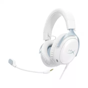 HyperX Cloud III gaming-headset, hvid-blå, DF7F1AA