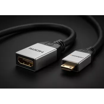 celexon Mini-HDMI-adapter M/F med ethernet, 2.0a/b, 4K, Professional