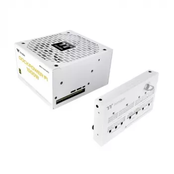 Thermaltake Dockpower FI 1000W-PC-strømforsyning, 80 PLUS Gold, hvid