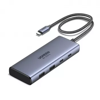 Ugreen CM498 USB-hub, 1x USB-C PD, 2x USB-C, 2x USB-A 3.2 Gen2 (45379)