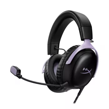 HyperX Cloud III gaming-headset, sort/lavendel