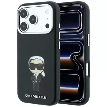 Karl Lagerfeld KF003194 Smooth Ikonik Sketch MagSafe case for iPhone 18 Pro Max / 17 Pro Max, black