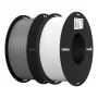 Creality PLA+ 3D-printerfilament 1,75 mm, hvid + grå, 2 ruller à 1 kg, 3301010365