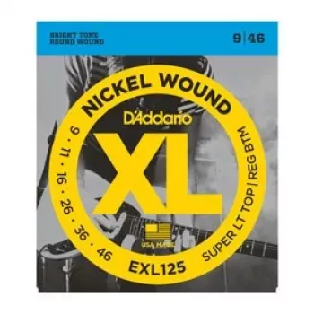 Daddario D'Addario EXL125 XL Nickel Round Wound strenge til elguitar, 9-46