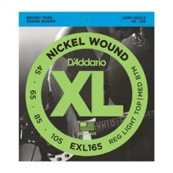 D'Addario EXL165 bass guitar strings, Regular Light 45–105
