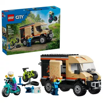 LEGO City 60512 byggesæt Mountainbike-Aventyr-transporter, 260 dele