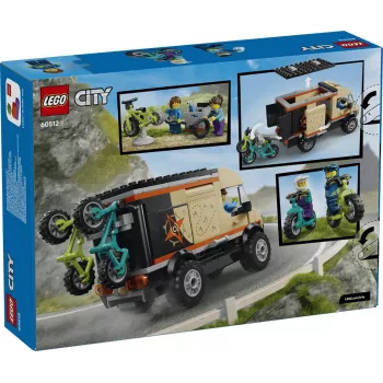 LEGO City 60512 byggesæt Mountainbike-Aventyr-transporter, 260 dele