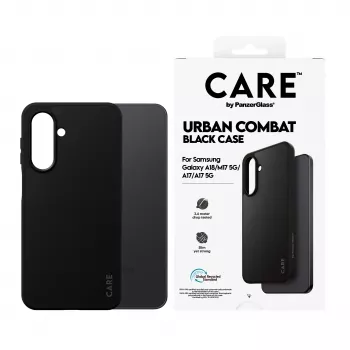 PanzerGlass CARE Urban Combat Case til Samsung Galaxy A17/A18, sort
