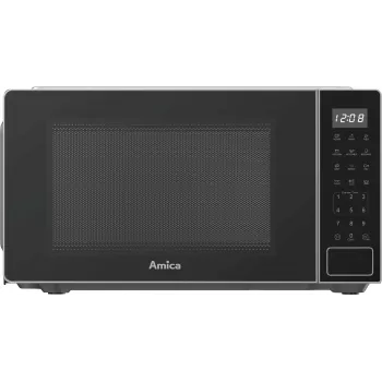 Amica MMW20E3GS mikrobølgeovn med grill, 20 L, sort/sølv