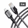AXAGON ADE-CM50 USB-C Gigabit Ethernet Adapter with Integrated 5 m CAT6 Cable, RJ-45