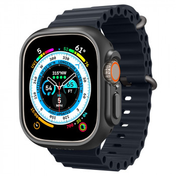 Spigen Thin Fit-cover til Apple Watch Ultra 1 / 2 / 3 49 mm, sort