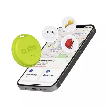 SBS Track My Circle-locator kompatibel med Apple Find My, grøn