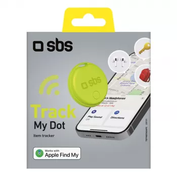 SBS Track My Circle-locator kompatibel med Apple Find My, grøn