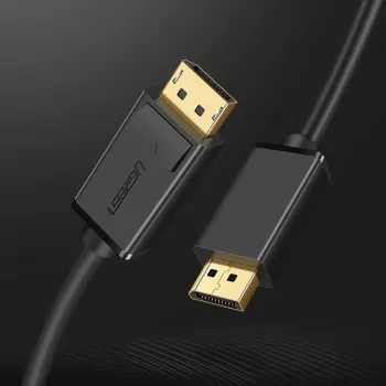 iLike Ugreen DP102 (10212) DisplayPort 1.2 til DisplayPort 1.2 kabel, 4K, 3 m, sort