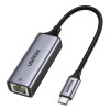 Ugreen CM199 USB-C to RJ45 Gigabit Ethernet network adapter, 1000 Mbps, grey
